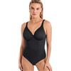 Infiore Body Modellante Donna con Spalline Larghe Art. Sara Linea Sollievo (nero, 4C)