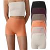 SHARICCA Boxer Donna Senza Cuciture Vita Alta Pantaloncini Donna in Viscosa Culotte Shorts Intimo Fitness Sport Hot Pant(Multicolore-6P09-S)