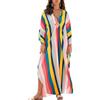 ZaisuiFun Caftano Donna Copricostumi Taglie Forti Lungo Kaftano Elegante Lunghi Estivo Abito Mare Maxi Vestito Boho Spiaggia Tunica