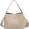Funseed - Borsa a tracolla da donna, alla moda, in pelle sintetica, a spalla singola, con chiusura a zip, bianco