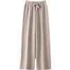 DBFBDTU Pantaloni A Gamba Larga in Cashmere da Donna Pantaloni A Gamba Larga in Cashmere Lavorati A Maglia Tinta Unita Casual Qing Fleece S