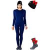 Merino.tech Completo Lana Donna Merinos - Intimo Termico Merino Maglia e Pantalone con Calzini Leggero, Medio, Pesante (Large, Navy)
