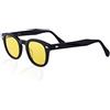 X-LAB XLAB 8004 Occhiali da sole stile moscot, 48mm, Nero/Giallo, Unisex