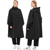 LARKSON Poncho Antipioggia Donna Uomo - Lykke - Impermeabile Pioggia per Bicicletta Outdoor Festival - Colonna d'Acqua da 10000mm - Giacca Antipioggia con Cuciture Nastrate