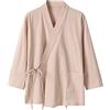 RUMAOZIA Cardigan Kimono Uomo Giapponese Casual Capispalla Tradizionale Classico Samurai Abbigliamento Estate Spiaggia Traspirante Kimono Camicia Sciolto Streetwear Yukata Haori Camicie