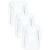TupTam Maglie Manica Lunga Bimbi 3 Pezzi - 100% Cotone, Unisex, Bianco, 104