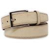 Emila Cintura uomo beige pelle scamosciata cinta in vero camoscio beige artigianale casual 3,5 cm con fibbia per jeans pantaloni abiti da ragazzo made italy belt classica