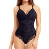 Junlan Body Contenitivo Modellante Donna Pancia Piatta Guaina Contenitiva Intimo Snellente Shaper Bodysuit (Nero,L)