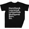 Capzy The Hamilton Crew Surname Nero Bambini Ragazzi Ragazze T-Shirt Unisex Black Kid's Boys Girls Tee