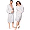 nice homeit Accappatoio Donna e Uomo in Spugna 100% Cotone