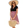 KOJOOIN Camicia da Notte da Donna Camicia da Notte per Allattamento Camicia da Notte Premaman con Camicia da Notte a Righe