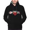 KVHSVEGO Compatible with Ducati Felpa con Cappuccio da Uomo, Maglia, Maglione a Maniche Lunghe con Pullover Casual Tascabile