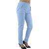 JOPHY & CO. Pantalone Donna in Cotone con Tasche (cod. 3020) (3XL, Celeste)