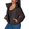 MJGkhiy Piumino Donna Invernale Corto Leggeri Giubbino Trapuntato Casual Giacca Antivento Autunnale Piumini Imbottita Elegante Caldo Cappotto Con Zip Comodo Puffer Jacket Taglie Forti