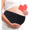 AIWITHPM Fascia Addominale per Gravidanza Cintura di Supporto per la Maternità Cintura di Supporto per la Gravidanza Fascia per il Pancione - Allevia il Dolore Lombare, Pelvico e dell'Inguine (Nero