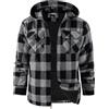 zitysport Camicia Giacca Uomo Tasca Petto Foderato in Pile Foderato in Pile Cappotto Invernale con Tasche Giacca Flanella con Cappuccio Uomo Sudore Cappuccio(Grigio,2XL)
