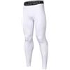ARSUXEO Uomo Leggings da Corsa Collant a Compressione Pantaloni da Palestra Strato Base Sport Gambale K3 Color Bianco Size L
