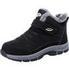 Generisch Scarpe invernali da donna calde da trekking con fodera in peluche, resistenti e resistenti all'abrasione, da trekking, da donna, orientate all'ergonomia, comodi stivali da neve invernali