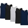 Fruit of the Loom - Canotte leggere da uomo (confezione da 5 pezzi), XL