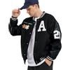 Covisoty Giacca Uomo da Baseball Varsity Jacket Vintage Cappotto Unisex Ricamo Motociclista Giubbotto Molla Invernale Autunnale