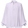 GRACEART Camicia da pirata medievale in cotone Camicia d' epoca per uomo (S, Bianca)
