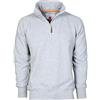 CHEMAGLIETTE! Felpa Da Lavoro Maglia Felpata Cotone Con Mezza Zip In Tinta Payper Miami +, Colore: Grigio Melange, Taglia: XL