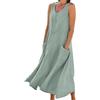 Cocila Offerta Lampo Vestito Leggero Estate Vestito Copricostume Donna Vestiti Donna Estivi Cerimonia Abito Lungo con Spacco Vestiti Bianchi Estivi Vestito Donna Turchese Todays Deals
