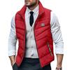 Oanviso Gilet Uomo Trapuntato Leggero Sportivo Imbottito Autunno Inverno Senza Maniche Giubbotto Smanicato da Lavoro Piumino Bomber Casual Giacca da Mezza Stagione Rosso XL