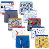 BIG ELEPHANT Boxer Slip per Bambini Confezione da 10, Biancheria Intima con Stampa Dinosauri 100% Cotone per Bambini, Morbido e Traspirante, Taglie 8-9 Anni