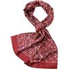 Prettystern Sciarpa da Uomo 100% Seta Doppio Strato 170cm lunga elegante de classica per business festivo BF32 Rosso