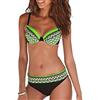 JFAN Costume da Bagno Sexy da Donna Imbottito da Bagno Push Up Bikini Stampa Tribale Swimsuit