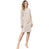SNELLY Camicia da Notte Serafino Autunno Inverno Donna Caldo Cotone Interlock, CL513