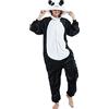 Luojida Carnevale Halloween Costume o Pigiama Animali Cosplay Party Tuta OnePiece Regalo di Compleanno per Adulti Adolescenziale Ragazzi (M(155-168cm), Panda-A)