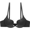 TOSOFT Reggiseno Push-up Sexy for Donna Intimo da Sposa Deep U Low Cut Backless Bralette Reggiseno con Scollo Profondo Reggiseni Invisibili (Color : Black, Size : 85/38B)