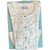 Linclalor Pigiama Donna Interlock Cotone Invernale Serafino e Aperto avanti (IT, Numero, 52, Regular, Regular, Vetro)