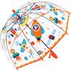Chesoon Ombrello a bolla Trasparente per Bambini con superficie a Cupola Antivento Automatico Aperto 8 costole in fibra di Vetro Modello Rocket per i Ragazzi