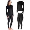 Risalti Tuta Termica Donna Invernale Lana Merino Tech - Completo Maglia Termica Donna e Calzamaglia in Merino Premium e Dryarn, Intimo Seamless, Traspirante e Termoregolante Estremo - Made in Italy