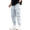 ORANDESIGNE Pantaloni da Jogging da Uomo Multi-Tasca Harem Hip Pop Pantaloni Sportivi Cargo alla Moda Casual I Blu XXL