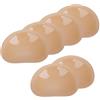 Nimiah Inserti in silicone per reggiseno, imbottiture adesive push-up, per costumi da bagno, abiti, bikini, 3 paia, Pelle, M