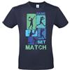 Generico T-Shirt Tennis Game Set Match, Maglietta Sportiva in Cotone 100%, Maglia Taglie da Bambino Ragazzo
