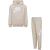 Nike Tuta da Bambini Club French Terry Beige Codice 86L595-X5C