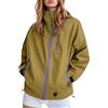 Generico Giacca Antipioggia Donna Trekking Softshell Giacca Leggera Giacche Impermeabili Casual E Ampio Outdoor Giubbotto Viaggio Sportivo Trench Campeggio Softshell (Yellow, M)