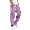 JokeLomple Pantaloni Estivi Uomo Lunghi Lino - Pantaloni Uomo Estivi Eleganti Loose Fit Pantaloni Cargo da Uomo Pantaloni con Tasconi Uomo Pantaloni Tuta Eleganti Elasticizzati per Vacanza Mare Spaggia