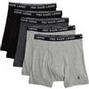 Polo Ralph Lauren - Boxer da uomo in cotone, vestibilità classica, confezione da 5, Small