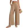 heekpek Pantaloni Donna Eleganti Vita Alta Comodi Pantaloni Donna Estivi Larghi Leggeri Fluido Casual Pantaloni a Gamba Larga Pantalone con Tasche