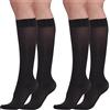BEONTOP by Gambetti Gambaletti Compressione Graduata Donna 140 Denari 2Pz - Calze Compressione 22-23 mmHg, Riposanti, Contenitive, Elastiche Per Vene Varicose, Comfort Support Line - Made in Italy