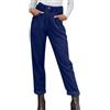 Onsoyours Donna Vita Elastica Cotone Harem Pantaloni di Velluto a Coste Pantaloni Larghi Caldi e Comodi in Velluto Spesso Pantaloni Casual