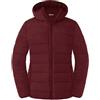 Wantdo Piumino Donna Curvy Leggera Impermeabile Giacca Vino Rosso 60-62