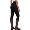 MoFiz Pantaloni Equitazione Donna Leggins Equitazione Pantaloni alla Zuava in Silicone a Seduta Intera Pantaloni per Estivi Nero M