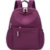 Tanweibago Mini zaino da donna in nylon, 11 l, zaino da donna, casual, leggero, per shopping, viaggi, Viola, Taglia unica, Zaino